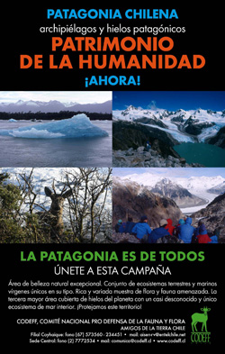 Traspapelados expedientes de Patagonia PATRIMONIO DE LA HUMANIDAD.
