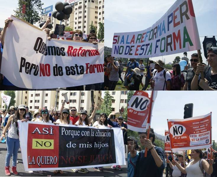 En la marcha de la Confepa: «Queremos reformas, pero no de esta forma».